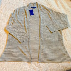 APT. 9 Stone Heather Grey Sweater Size XXL